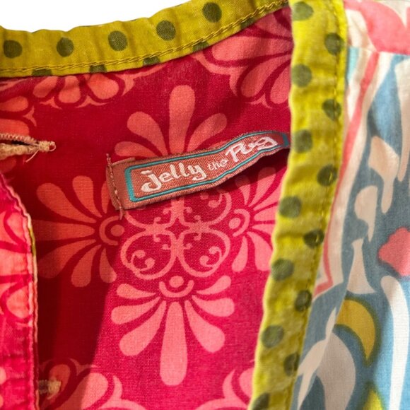 Jelly The Pug Iris Collection Abbey Birdhouse, Bird & Butterfly Print Dress 7 - Picture 4 of 6